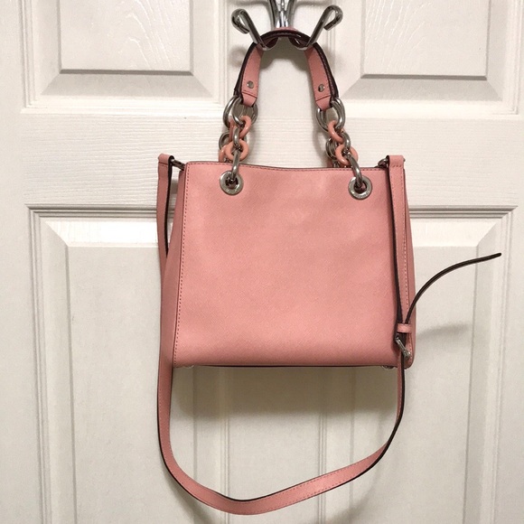 Michael Kors Saffiano Leather Cynthia Satchel - Picture 12 of 16